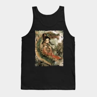 Asian Dragon with Vietnamese Girl Tank Top